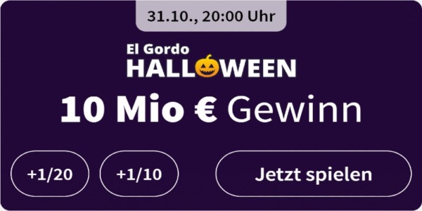 El Gordo Halloween Lotterie Rubbellose für den Herbst Gewinnzahlen Guru